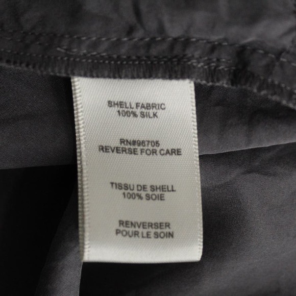 Rebecca Taylor Silk Beaded Embellished Sheath Dress Gray Pockets Scoop Neck 10 - Picture 7 of 7